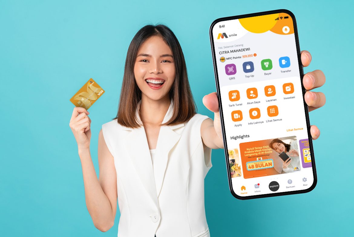 M-Smile merupakan aplikasi dari Bank Mega