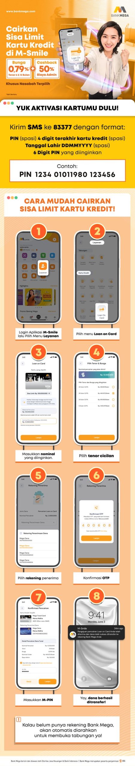 cara mudah cairkan sisa limit kartu kredit