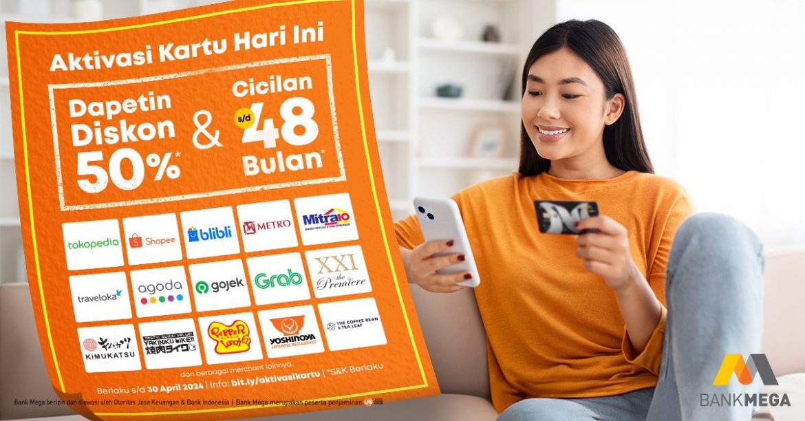 Aktivasi kartu kredit Bank Mega