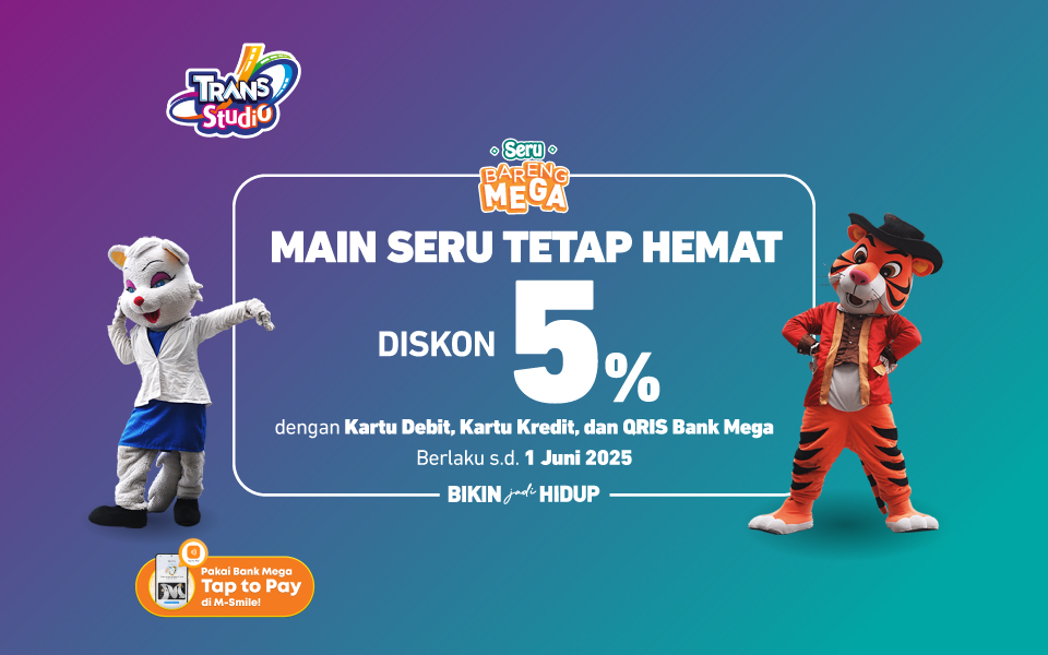 promo trans studio dengan kartu kredit Bank Mega
