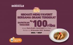 Domicile Kitchen & Lounge - Dapatkan Voucher Rp100RB