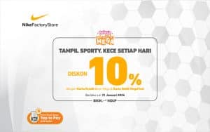 Nike Factory Store DIskon 10%