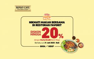 Roman Cafe Bali - Diskon hingga 20%