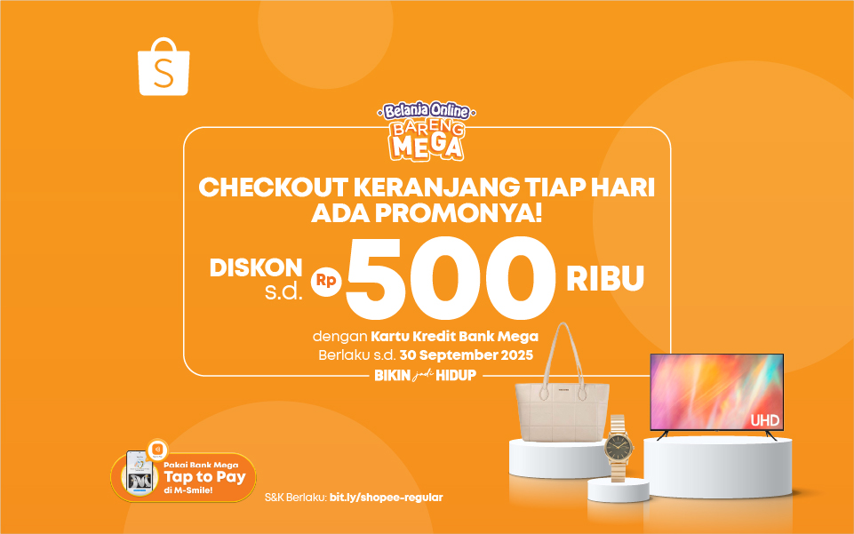 Shopee - Diskon hingga Rp500ribu