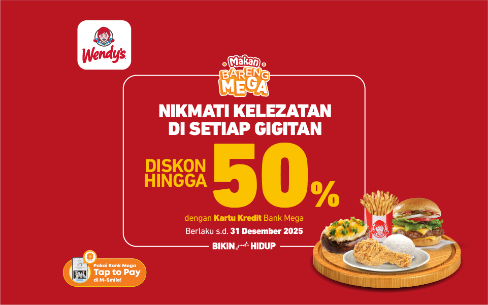 Wendy's - Diskon hingga 50%