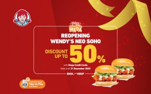 Wendy's Reopening Neo Soho Diskon hingga 50%