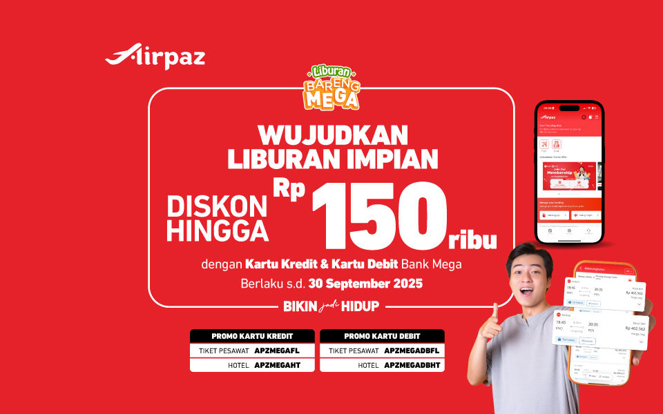Airpaz - Diskon hingga Rp150 ribu