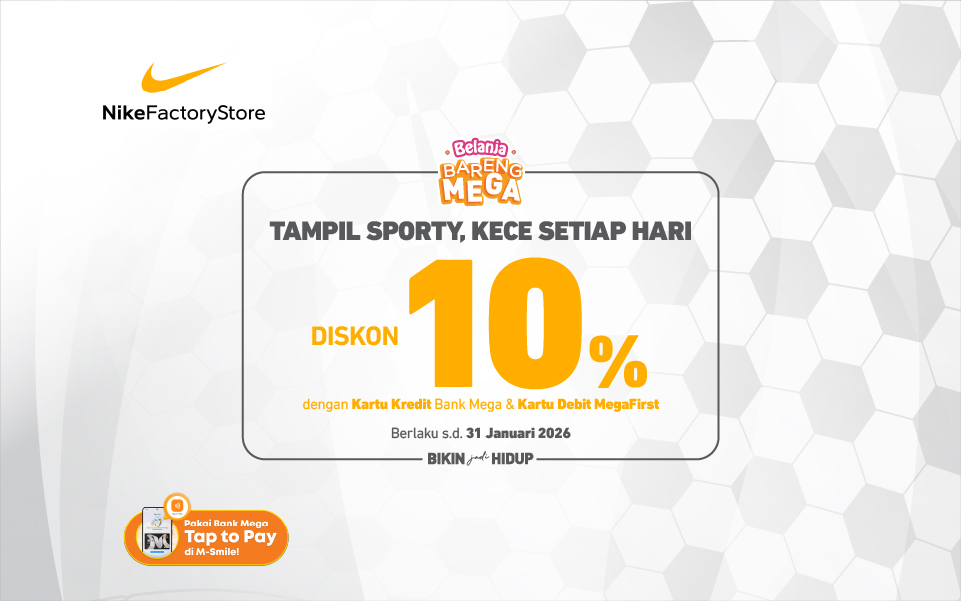 Nike Factory Store DIskon 10%