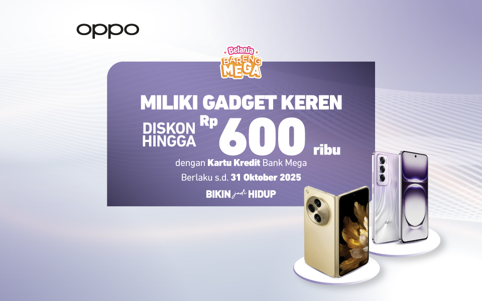 OPPO - Diskon Hingga Rp600 ribu