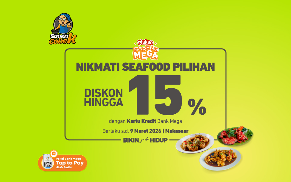 Saoenk Cobek Makassar - Diskon hingga 15%