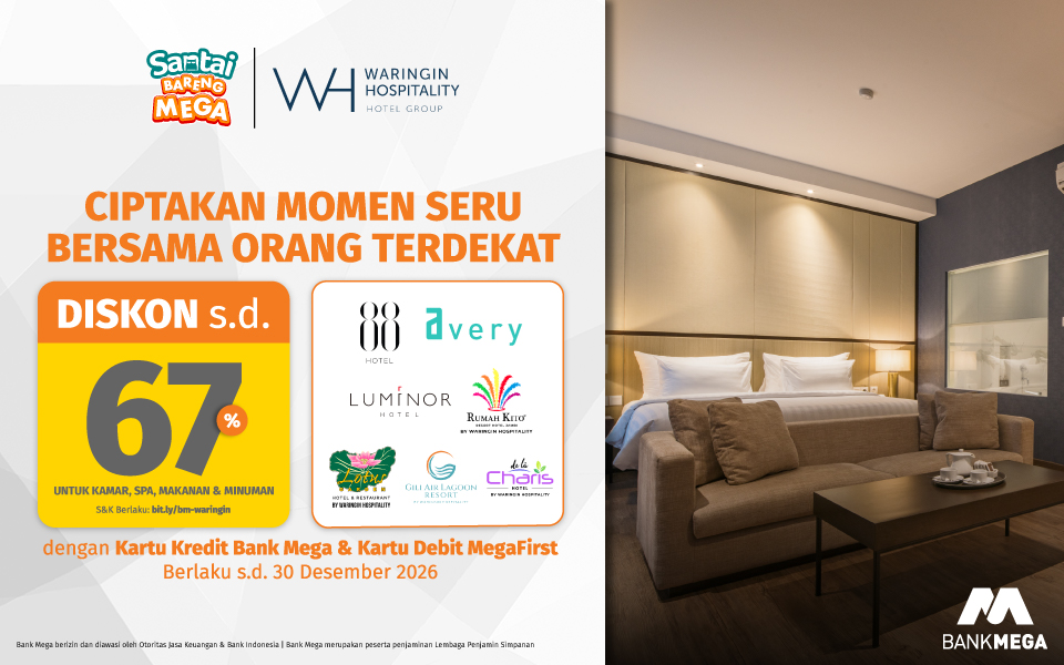 Waringin Group Hospitality diskon sampe 67%