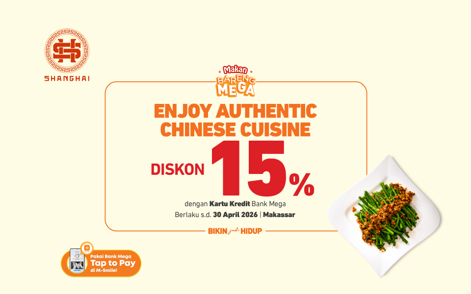 Shanghai Resto & Cafe Makassar - Diskon 15%