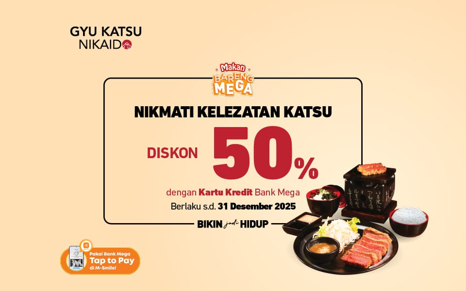 Promo Gyu Katsu Nikaido dengan Kartu Kredit