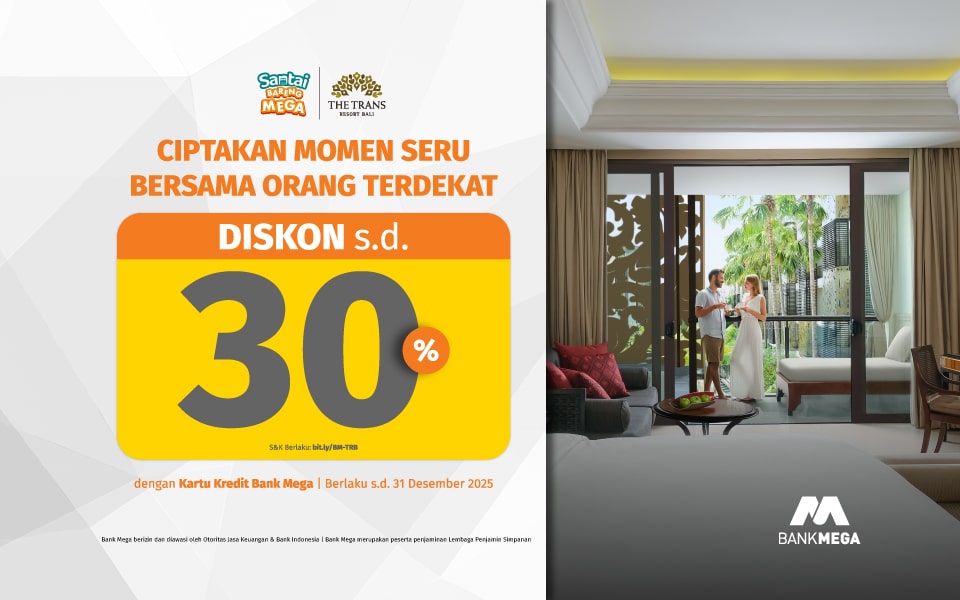 Promo Trans Resort Bali dengan Kartu Kredit Bank Mega