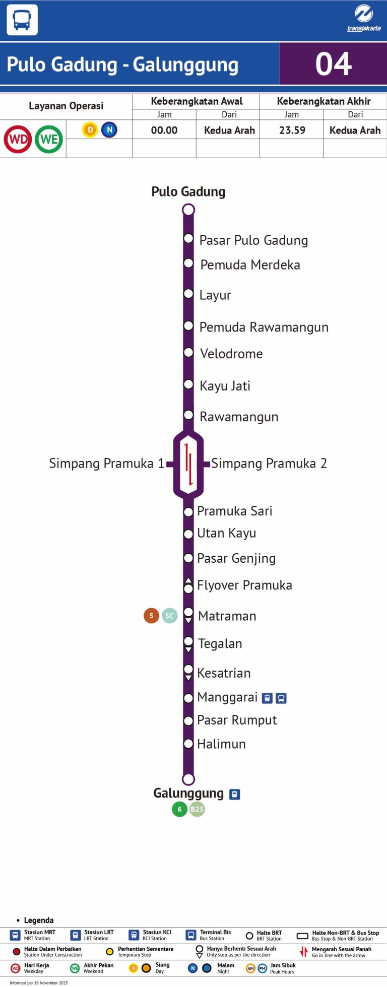 Fd10 Rute Rute TransJakarta Koridor 4: Daftar Halte dari Pulo Gadung ke Dukuh Atas
