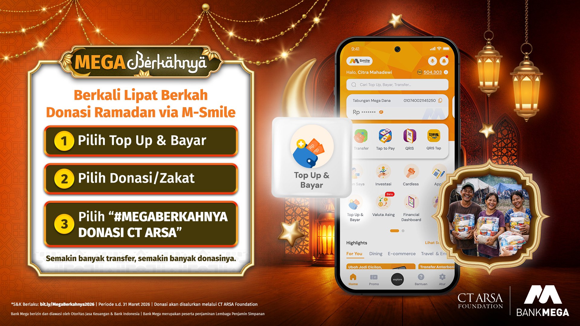 Donasi via M-Smile