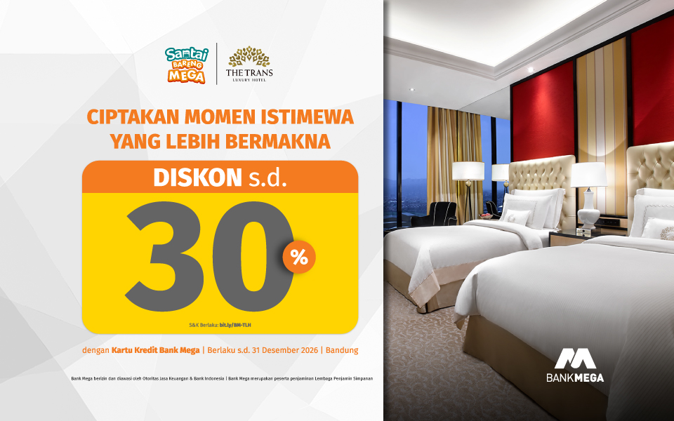 promo trans luxury hotel dengan kartu kredit Bank Mega