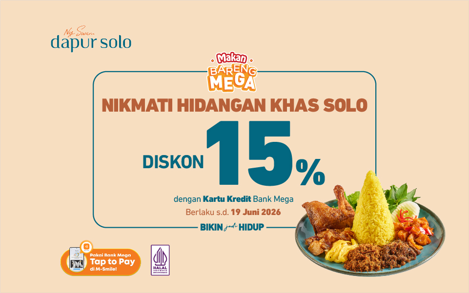 Promo Dapur Solo Diskon 15 Persen dengan Kartu Kredit Bank Mega