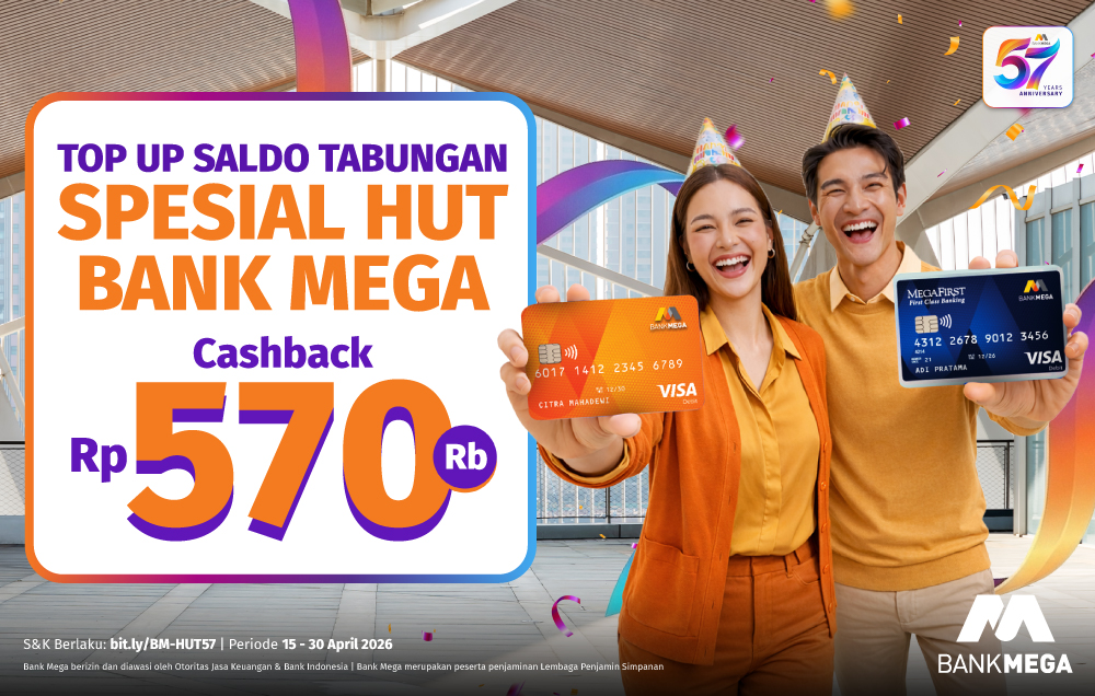 Top Up Saldo Mega Dana & Mega Maxi