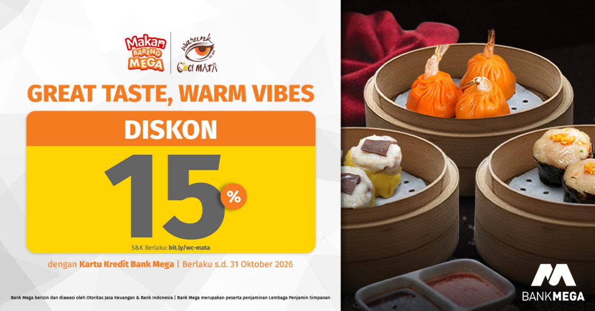 Promo Warunk Cuci Mata: Diskon 15% Makan di Bali